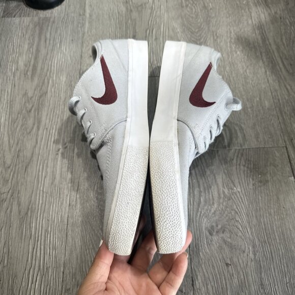 Mens Nike SB Zoom Stefan Janoski Gray Canvas Low Skate Sneakers Shoes Size 11 - Picture 9 of 9